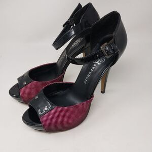 Rock & Republic Hot Pink and Black Heel. Size 8.5.